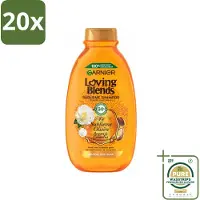 Garnier 20 x Loving Blends Argan- en Cameliaolie Shampoo 300 ml - Grootverpakking - Droog Haar - Dof Haar - Haarvoeding - Haarherstel - Arganolie