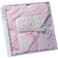 Gamberritos babydeken beren 110 x 140 cm roze