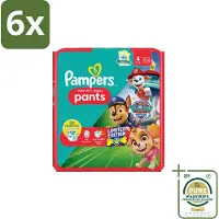Pampers – Luierbroekjes – Baby Dry Pants Paw Patrol Maat 4 – 25 Luiers - Voordeelverpakking - 6 stuks - Droge luier - Luier voor baby