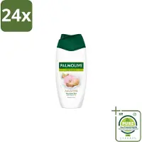 Palmolive Douchecrème Naturals Amandelmelk 250 ml - Voordeelverpakking - 24 stuks - Douchegel amandel - Zachte reiniging