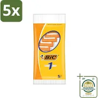 BIC 5 x - Scheermesjes - Enkel Mesje - Wegwerpmesjes - 5 Scheermesjes - Grootverpakking - Scheermesje - Wegwerpmesje - Enkel Mesje - Roestvrij Staal Mesje - Chroomcoating