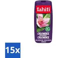 Tahiti 15 x – Douchegel – Orchidee - 315 ml - Douchegel Orchidee - Orchidee Geur - Douchegel Voor Huidverzorging - Bloemige Geur - Zachte Douchegel