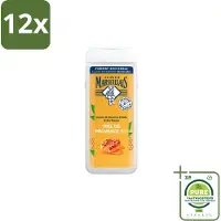 Le Petit Marseillais – Douche & Bad – Honing – 650 ml - Voordeelverpakking - 12 stuks - Douche en bad - Honing