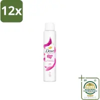 Dove – Deodorant Spray – Glow Up – 200 ml - Voordeelverpakking - 12 stuks - Geurvermindering - Fris