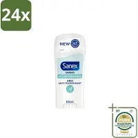 Sanex – Deodorant Stick – Dermo Active Freshness – 65 ml - Voordeelverpakking - 24 stuks - Huidbescherming - Zachte textuur
