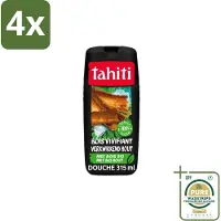 Tahiti – Douchegel – Tropenhout Vegan - 315 ml - Voordeelverpakking - 4 stuks - Natuurlijke douchegel - Houtgeur douchegel