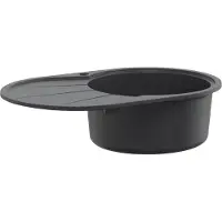 vidaXL Keukenspoelbak met enkele bak Graniet 77 x 49 x 20,5 cm Grafiet