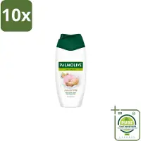 Palmolive 10 x Douchecrème Naturals Amandelmelk 250 ml - Grootverpakking - Douchegel Amandel - Zachte Reiniging - Gevoede Huid - Amandelmelk - Milde Douchegel