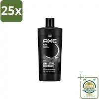 Axe 25 x – Douchegel – Black – 700 ml - Grootverpakking - Douchegel - Douchegel Mannen - Douchegel Black - Douchegel Fris - Douchegel Stijl