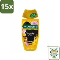 Palmolive 15 x Douchegel Thermal Pampering Oil 250 ml - Grootverpakking - Douchegel - Macadamia-olie - Herstel - Hydrateren - Verzorging