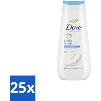 Dove 25 x – Douchegel – Advanced Care Gentle Scrub – 225 ml - Douchegel - Exfoliatie - Huidverzorging - Zachte Douchegel - Schuim