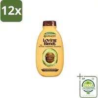 Garnier Loving Blends Avocado Olie en Shea Boter Shampoo 300 ml - Voordeelverpakking - 12 stuks - Avocado Olie - Shea Boter