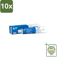K-Y 10 x Glijmiddel 82 gr - Grootverpakking - Bevochtigingsgel - Glijmiddel - Waterbasis - Bevochtigingsgel - Intiem Gebruik