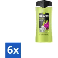 Axe 6 x – Douchegel – Epic Fresh Fresh Boost 3-in-1 – 400 ml - Douchegel - Frisheid - Lichaam - Gezicht - Haar