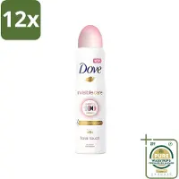 Dove - Deodorant - Spray Invisible Care - Onzichtbare bescherming - 250 ml - Voordeelverpakking - 12 stuks - Anti-Transpirant - Zweetbescherming