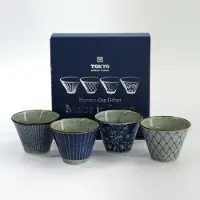 Tokyo Design Studio Toky Design Studio - Mashiko Espresso Cup Giftset 4pcs 7.5x5.3cm Blue
