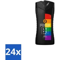 Axe 24 x – Bodywash – Unite Love Is Love – 250 ml - Douchegel - Africa - Frisheid - Schuim - Reiniging