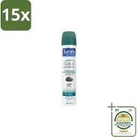 Sanex 15 x – Deodorant Spray – Aluinsteen – 200 ml - Grootverpakking - Deodorant Spray - Natuurlijke Deodorant - Aluinsteen - Frisse Geur - Huidvriendelijk