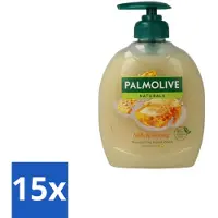 Palmolive 15 x – Handzeep – Melk & Honing – 300 ml - Handzeep - Melk En Honing - Voedende Handzeep - Natuurlijke Handzeep - Crème Handzeep