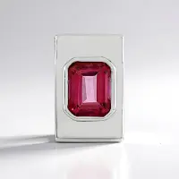 Cavill - Zilveren Hanger 925 Sterling Zilver met 2,714 ct Roze Rozetopaas - Achthoek Trapgeslepen - Platina Afwerking - Elegante Sieraden Dames