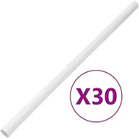 vidaXL Kabelgoten met klemmen Ø30 mm 30 m PVC
