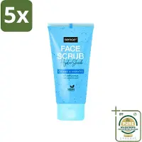 Sence 5 x - Alle Huidtypes - Gezichtsscrub - Exfoliërend - 150 ml - Grootverpakking - Gezichtsscrub - Exfolieer - Huidverzorging - Huidscrub - Huidverzorging
