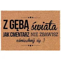 FUNNYCASE Kokosmat Deurmat 60x90 cm - Natuurlijk, Duurzaam en Decoratief