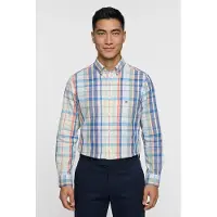 Gant Overhemd heren Groen Geruit poplin overhemd 3262026/331