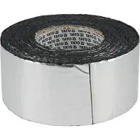 YATO Professionele Bitumen Reparatietape met Aluminium Toplaag – 10 Meter – Zelfklevende Loodband / Aluband – Weer- en UV-bestendige Dakreparatie – Dikte 1.5 mm