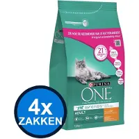 Purina One 4x - Adult Kip&Verse Groenten - Kattenvoer Droogvoer - 1.5 kg