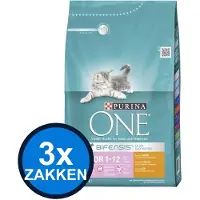 Purina One 3x - Junior Kip - Kattenvoer Droogvoer - 1,5 kg