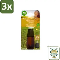 Air Wick 3 x Essential Mist - Navulling - Happiness - Ananas & Wilde Munt - 20ml - Grootverpakking - Navulling - Geurverspreider - Aromatherapie - Ananas - Wilde Munt