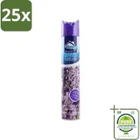At Home 25 x - Scents Of Nature - Luchtverfrisser - Geïnspireerd Door Natuur - 400 ml - Grootverpakking - Luchtverfrisser - Natuurlijke Geur - Lavendel - Geur Neutraliseren - Frisse Geur