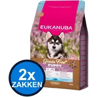 Eukanuba 2x - Grain Free Dog Puppy Large Ocean Fish - Hondenvoer Droogvoer - 3 kg