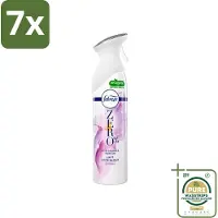 Febreze 7 x Spray - Zero % - Orchidee - Luchtverfrisser - 300ml - Grootverpakking - Luchtverfrisser - Geuren Verwijderen - Orchidee Geur - Frisse Geur - Zero %