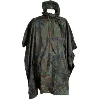Fosco poncho woodland camo