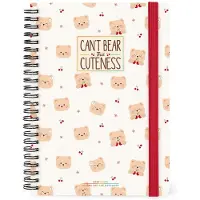 Legami AGENDA 2027 - Week op 2 pagina's - verticaal - A5 formaat - spiraalbinding - Can't bear cuteness