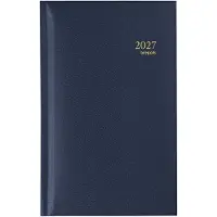 Brepols agenda 2027 - INTERPLAN [0.731] - LIMA - Zakagenda - 1 week op 2 pagina's - Weekoverzicht - Blauw - 8.9 x 16 cm