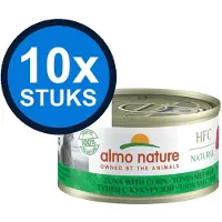 Almo Nature 10x HFC - Kattenvoer Natvoer Blik - Natural - Tonijn & Maïs - 70g