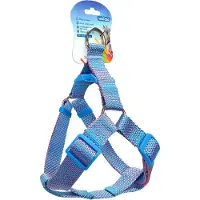 Nobleza Hondentuig - Y tuig hond - Instaptuigje - Hondentuigje - Borsttuig - Tuigje hond - Fluorescerend - Maat S - Blauw - honden tuigje