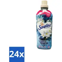 Soupline 24 x – Wasverzachter – Energie Jasmijn & Witte Bloemen – 950 ml - Wasverzachter - Jasmijn - Witte Bloemen - Frisse Geur - Energie
