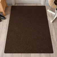 ANRO Schoonloopmat BOB Bruin 300x120cm – Tapijtloper Vuilvangmat Antislip Op Maat Entree Kantoor