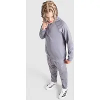 Adidas Poly Pipe 1/4 Zip Tracksuit Junior, grijs