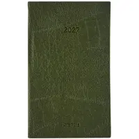 Brepols bureau agenda 2027 - BREFORM [0.516] - LUCCA - Bureau agenda - 1 dag op 1 pagina - Dagoverzicht - Groen - 10 x 16.5 cm