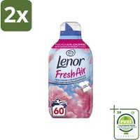 Lenor – Wasverzachter – Bloesem – 60 Wasbeurten – 840 ml - Voordeelverpakking - 2 stuks - Wasverzachter - Buitenluchtfrisheid