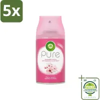 Air Wick 5 x - Luchtverfrisser Navulling - Kersenbloesem - Automatische Spray - 250 ml - Grootverpakking - Kersenbloesem - Essentiële Oliën - Geur - Geurverspreiding - Fris