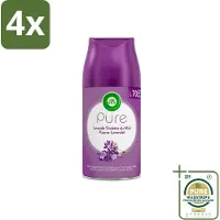 Air Wick Freshmatic - Luchtverfrisser Navulling - Pure Fresh Lavendel - 250ml - Voordeelverpakking - 4 stuks - Freshmatic - Geurverspreider