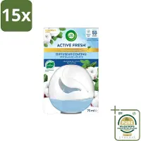 Air Wick 15 x – Luchtverfrisser – Deco Sphere Katoen – 75 ml - Grootverpakking - Luchtverfrisser - Katoen Geur - Frisse Geur - Geur Neutraliseren - Geur In Badkamer