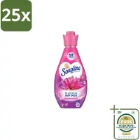 Soupline 25 x – Wasverzachter – Infinite Freshness Floral Happiness – 800 ml - Grootverpakking - Wasverzachter - Frisheid - Geur - Zachtheid - Wasgoed