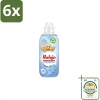 Robijn – Wasverzachter – Morgendauw – 650 ml - Voordeelverpakking - 6 stuks - Zachtheid - Frisheid